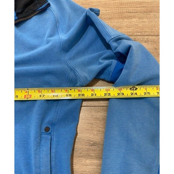 Lululemon Zoom Studio Hoodie Mens S Blue Athletic Fit Full Zip Jacket - Picture 5 of 9